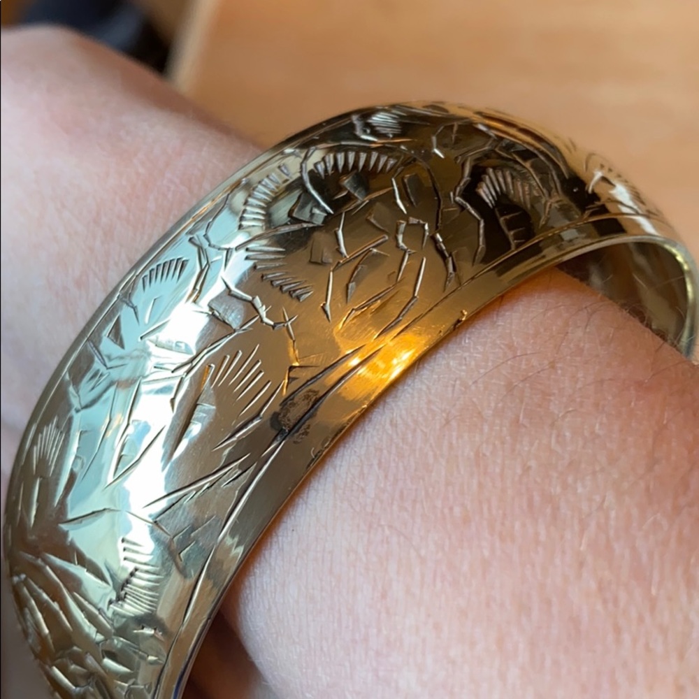 Vintage brass bangle